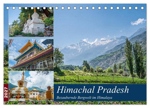 Himachal Pradesh - Bezaubernde Bergwelt im Himalaya (Tischkalender 2027 DIN A5 quer), CALVENDO Monatskalender