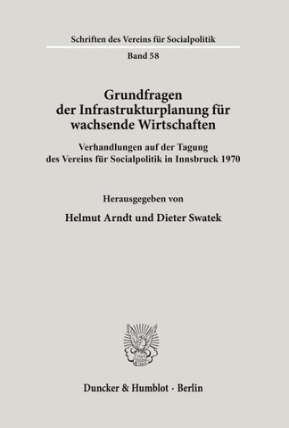 Grundfragen der Infrastrukturplanung für wachsende Wirtschaften.