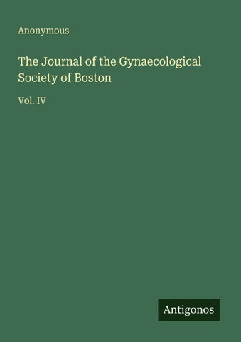 The Journal of the Gynaecological Society of Boston