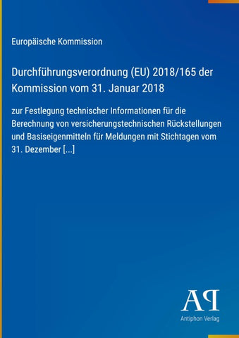 Durchführungsverordnung (EU) 2018/165 der Kommission vom 31. Januar 2018