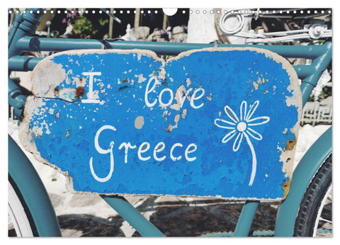 I love Greece (Wandkalender 2026 DIN A3 quer), CALVENDO Monatskalender