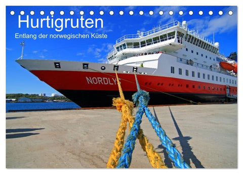 Hurtigruten - Entlang der norwegischen Küste (Tischkalender 2027 DIN A5 quer), CALVENDO Monatskalender