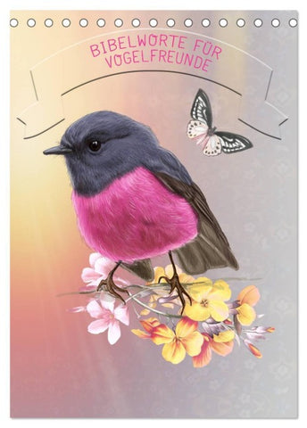 Bibelworte für Vogelfreunde (Tischkalender 2027 DIN A5 hoch), CALVENDO Monatskalender