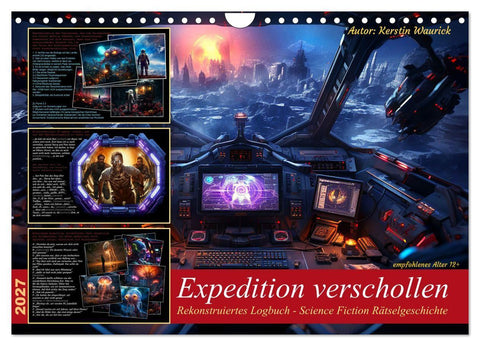 Expedition verschollen (Wandkalender 2027 DIN A4 quer), CALVENDO Monatskalender