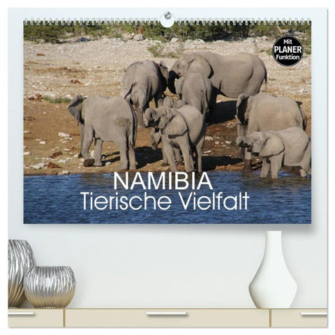 Namibia - Tierische Vielfalt (Planer) (hochwertiger Premium Wandkalender 2027 DIN A2 quer), Kunstdruck in Hochglanz