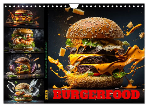 Burgerfood (Wandkalender 2026 DIN A4 quer), CALVENDO Monatskalender