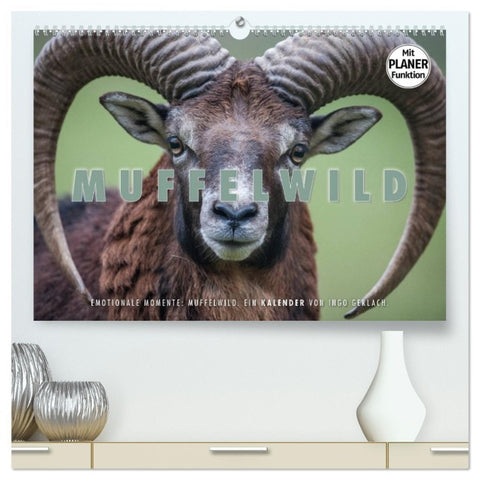Emotionale Momente: Muffelwild. (hochwertiger Premium Wandkalender 2026 DIN A2 quer), Kunstdruck in Hochglanz
