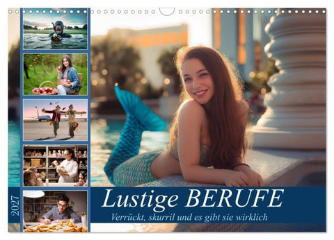 Lustige Berufe (Wandkalender 2027 DIN A3 quer), CALVENDO Monatskalender