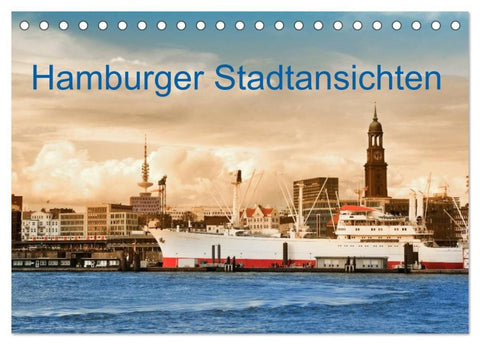 Hamburger Stadtansichten (Tischkalender 2027 DIN A5 quer), CALVENDO Monatskalender