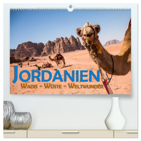 Jordanien - Wadis - Wüste - Weltwunder (hochwertiger Premium Wandkalender 2026 DIN A2 quer), Kunstdruck in Hochglanz