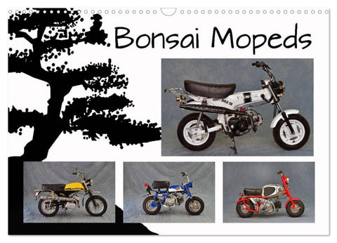 Bonsai Mopeds (Wandkalender 2026 DIN A3 quer), CALVENDO Monatskalender
