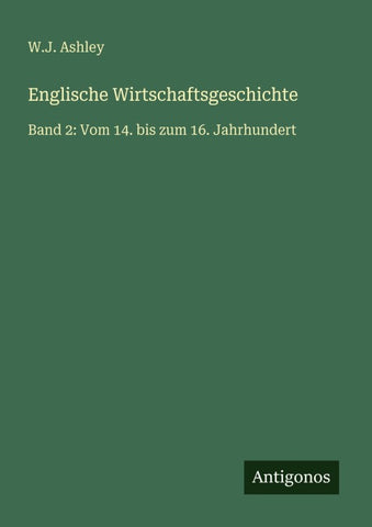 Englische Wirtschaftsgeschichte