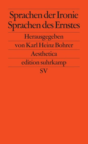 Sprachen der Ironie – Sprachen des Ernstes
