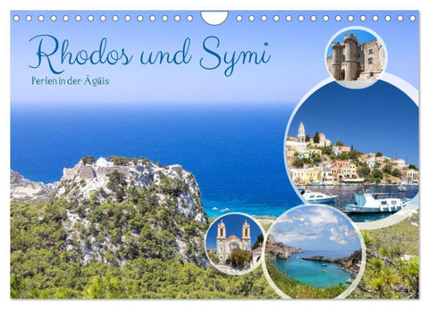 Rhodos und Symi, Perlen in der Ägis (Wandkalender 2026 DIN A4 quer), CALVENDO Monatskalender