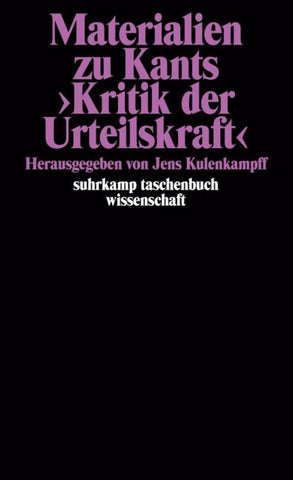 Materialien zu Kants >Kritik der Urteilskraft<