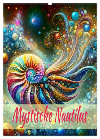 Mystische Nautilus (Wandkalender 2027 DIN A2 hoch), CALVENDO Monatskalender