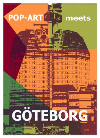 POP-ART meets Göteborg (Wandkalender 2026 DIN A2 hoch), CALVENDO Monatskalender