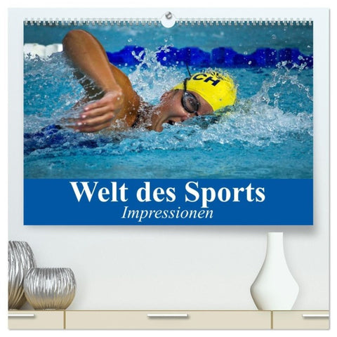 Welt des Sports. Impressionen (hochwertiger Premium Wandkalender 2027 DIN A2 quer), Kunstdruck in Hochglanz