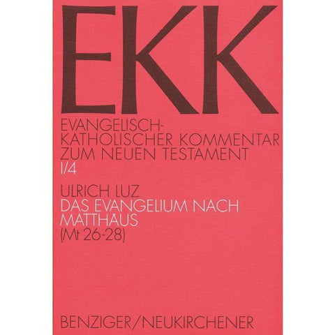 Das Evangelium nach Matthäus, EKK I/4