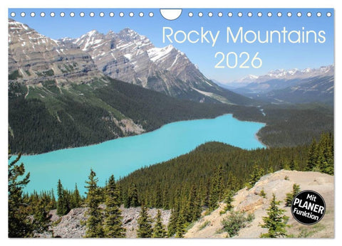 Rocky Mountains 2026 (Wandkalender 2026 DIN A4 quer), CALVENDO Monatskalender