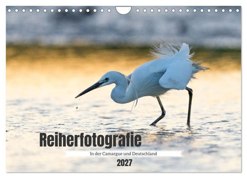 Reiherfotografie (Wandkalender 2027 DIN A4 quer), CALVENDO Monatskalender