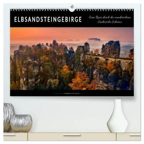 Elbsandsteingebirge - eine Reise durch die wunderschöne Sächsische Schweiz (hochwertiger Premium Wandkalender 2027 DIN A2 quer), Kunstdruck in Hochglanz