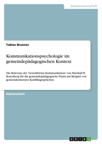 Kommunikationspsychologie im gemeindepädagogischen Kontext