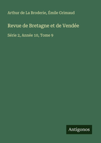 Revue de Bretagne et de Vendée