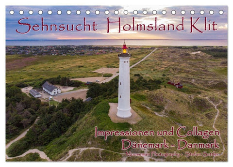 Sehnsucht Holmsland Klit - Impressionen und Collagen (Tischkalender 2027 DIN A5 quer), CALVENDO Monatskalender