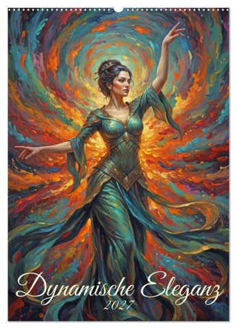 Dynamische Eleganz (Wandkalender 2027 DIN A2 hoch), CALVENDO Monatskalender