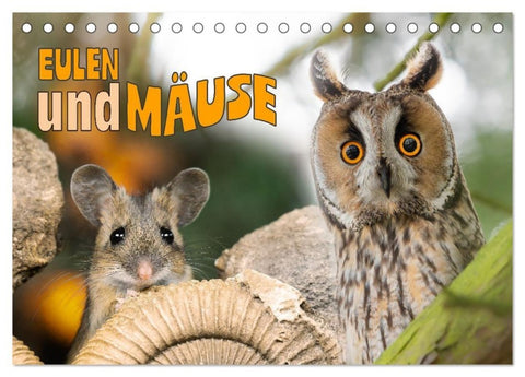 Eulen und Mäuse (Tischkalender 2027 DIN A5 quer), CALVENDO Monatskalender