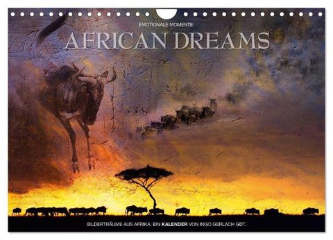 Emotionale Momente: African Dreams (Wandkalender 2027 DIN A4 quer), CALVENDO Monatskalender