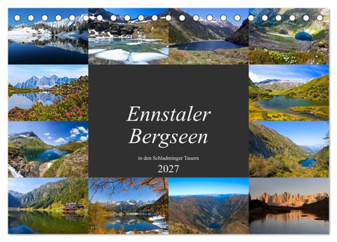 Ennstaler Bergseen in den Schladminger Tauern (Tischkalender 2027 DIN A5 quer), CALVENDO Monatskalender