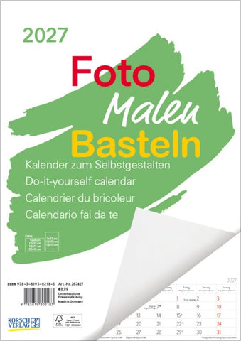 Foto-Malen-Basteln A4 weiß Notice 2027