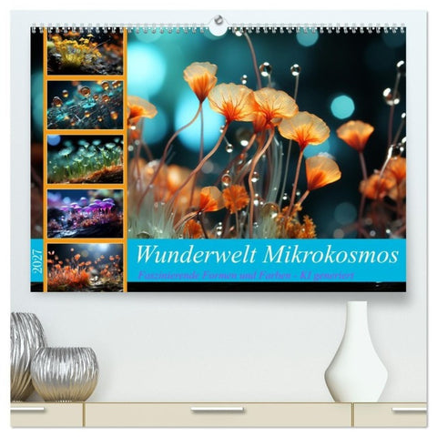 Wunderwelt Mikrokosmos (hochwertiger Premium Wandkalender 2027 DIN A2 quer), Kunstdruck in Hochglanz