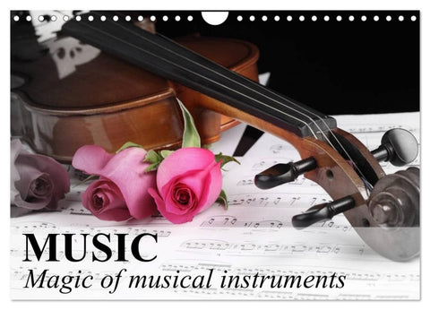 Music Magic of musical instruments (Wall Calendar 2026 DIN A4 landscape), CALVENDO 12 Month Wall Calendar