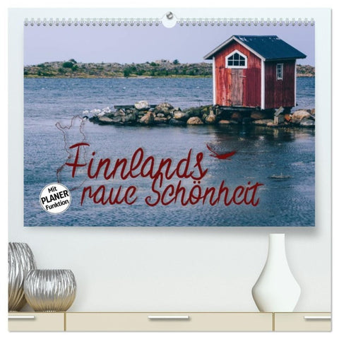 Finnlands raue Schönheit (hochwertiger Premium Wandkalender 2027 DIN A2 quer), Kunstdruck in Hochglanz