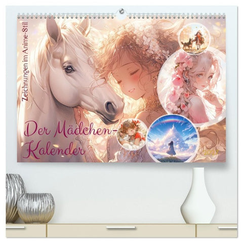 Der Mädchen-Kalender (hochwertiger Premium Wandkalender 2027 DIN A2 quer), Kunstdruck in Hochglanz