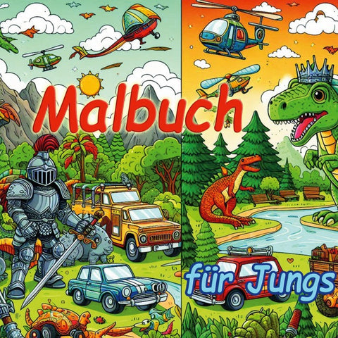 Malbuch für Jungs
