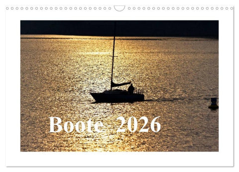 Boote 2026 (Wandkalender 2026 DIN A3 quer), CALVENDO Monatskalender