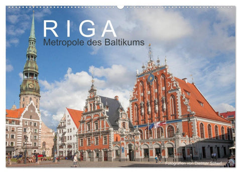 Riga - Metropole des Baltikums (Wandkalender 2026 DIN A2 quer), CALVENDO Monatskalender