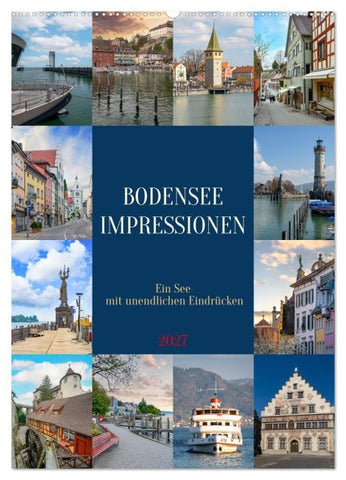 Bodensee Impressionen (Wandkalender 2027 DIN A2 hoch), CALVENDO Monatskalender