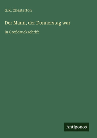 Der Mann, der Donnerstag war