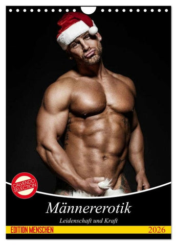 Männererotik. Leidenschaft und Kraft (Wandkalender 2026 DIN A4 hoch), CALVENDO Monatskalender