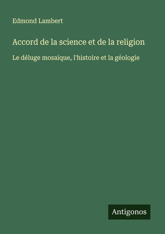 Accord de la science et de la religion
