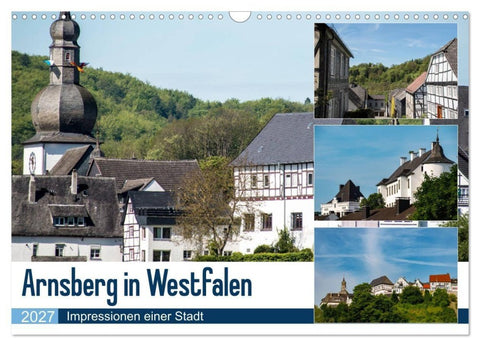 Arnsberg in Westfalen (Wandkalender 2027 DIN A3 quer), CALVENDO Monatskalender