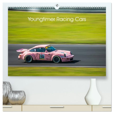 Youngtimer Racing Cars (hochwertiger Premium Wandkalender 2027 DIN A2 quer), Kunstdruck in Hochglanz