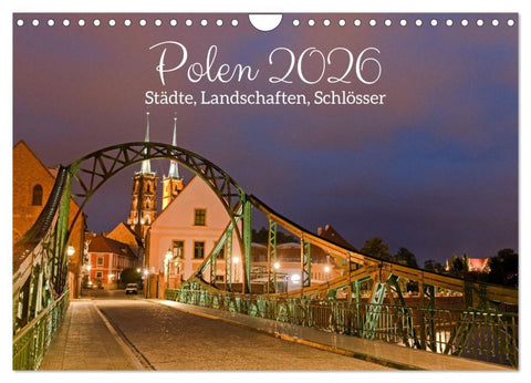 Polen - Städte, Landschaften, Schlösser (Wandkalender 2026 DIN A4 quer), CALVENDO Monatskalender