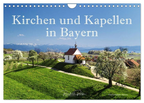 Kirchen und Kapellen in Bayern (Wandkalender 2027 DIN A4 quer), CALVENDO Monatskalender