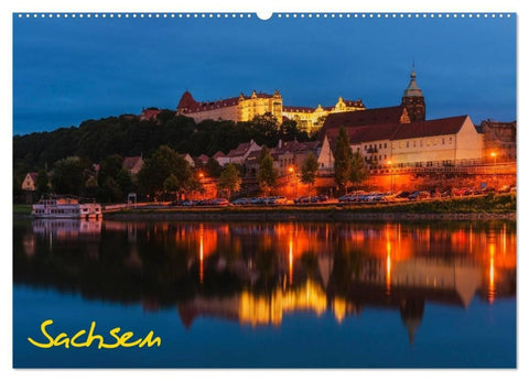 Sachsen (Wandkalender 2027 DIN A2 quer), CALVENDO Monatskalender